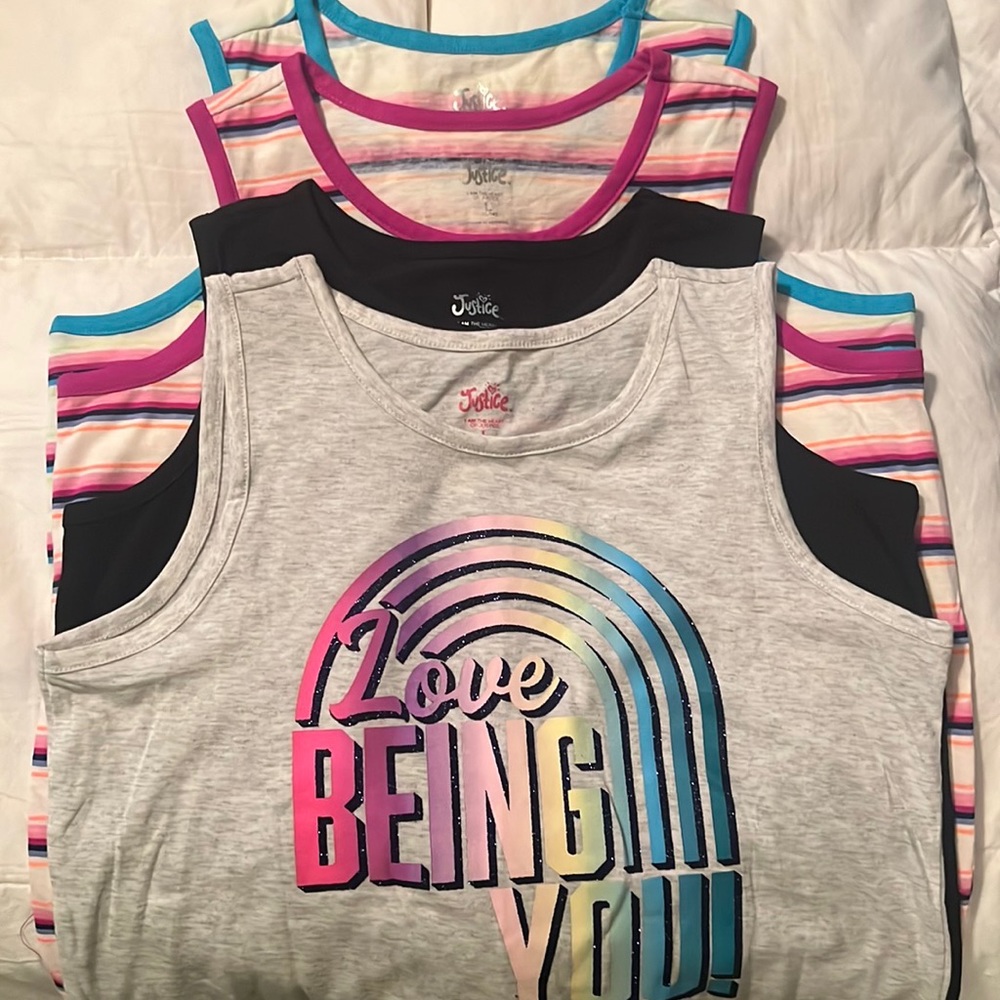 Lot of 4 Justice tanks